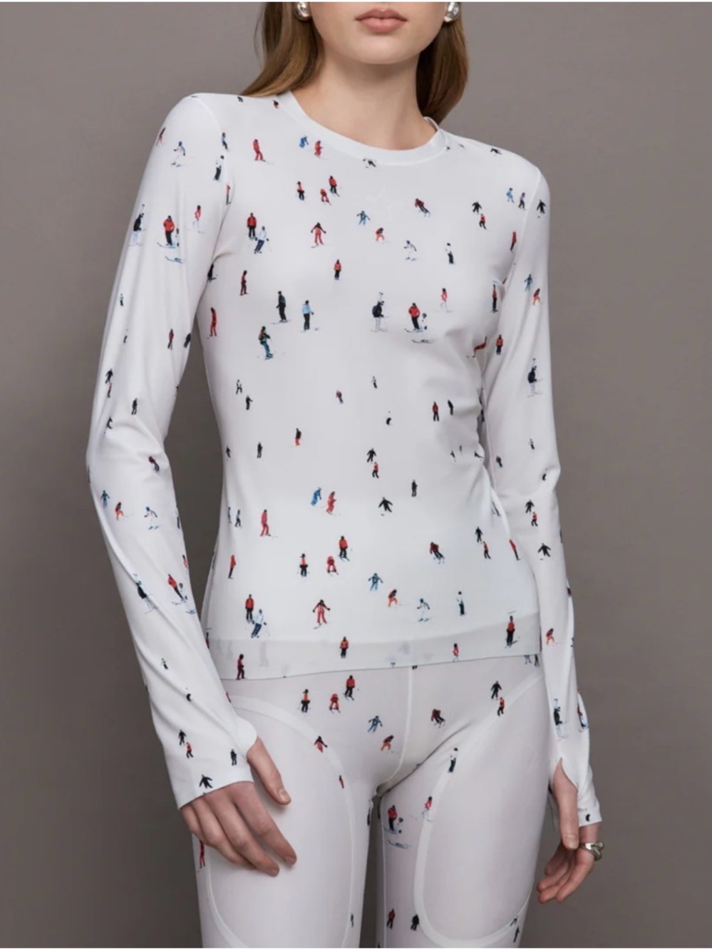 Perfect Moment Active Tee - Dede Ski Print